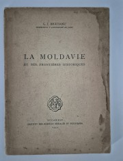 Carte veche G I Bratianu La Moldavie et ses frontieres historiques Contine harta