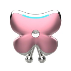 Aparat de masaj facial Techstar? VMF109, Cu incalzire la 45?C, Design Modern, Acumulator Incorporat, Roz foto