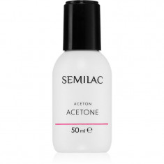 Semilac Liquids acetonă pentru a îndepărta gelul de pe unghii 50 ml