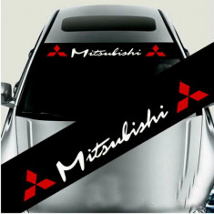 Sticker parasolar auto MITSUBISHI (126 x 16cm) foto