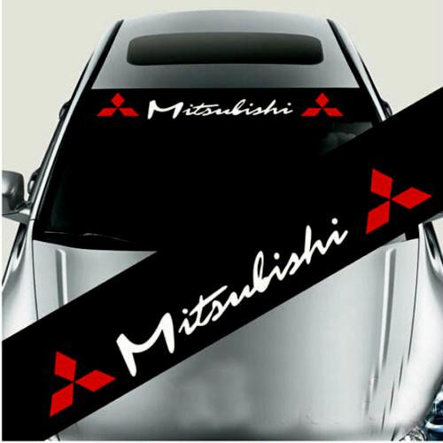 Sticker parasolar auto MITSUBISHI (126 x 16cm)