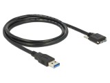 Cablu USB DELOCK 83597 USB A la USB B Micro 1m Negru 5Gbps 26AWG, 28AWG