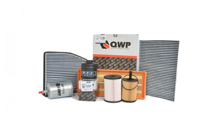 Pachet filtre revizie VW Golf IV 1.6 16V 105 cai, filtre QWP