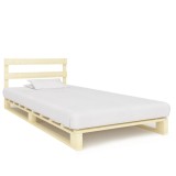 Cumpara ieftin Cadru de pat din paleti, 90 x 200 cm, lemn masiv de pin