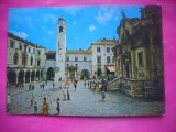 HOPCT 19271 PALATUL SPONZA SI BISERICA ..SFANTU VLAH . !!!![ ROMAN !! ] IN 1976 DUBROVNIK --STAMPILA / TIMBRU -CROATIA -CIRCULATA