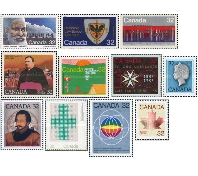 Canada 1983 - aniversari, neuzate