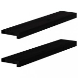 VidaXL Pervaz 2 buc lemn masiv de Maro &icirc;nchis 80x15x2 cm 4009166
