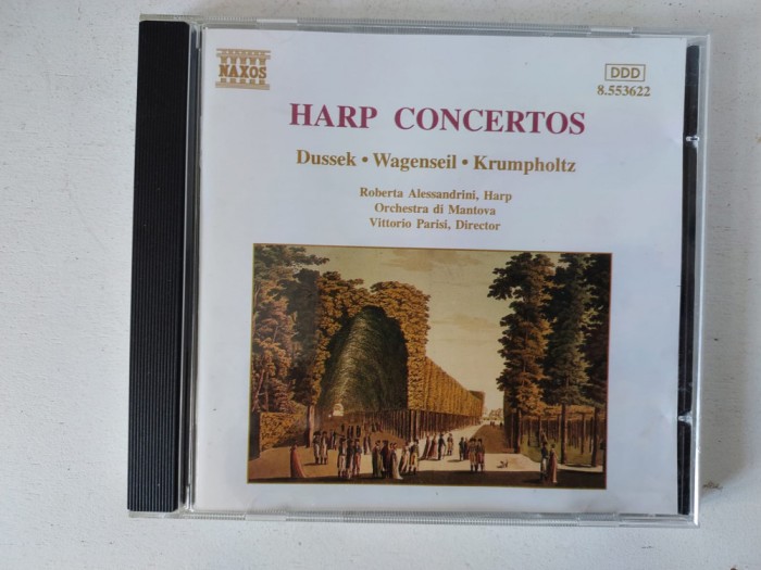 CD - Harp Concertos: Dussek, Wagenseil, Krumpholtz, Roberta Alessandrini, harpa