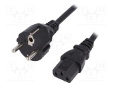 Cablu 3x0,75mm2 CEE 7/7 IEC C13 mamă PVC 1,5m LIAN DUNG