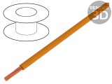 Cablu Litat Cu 6mm2 10AWG PVC Portocaliu 450V/750V