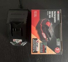 Acumulator Parkside 4Ah 20v clasic Performance Litiu- ion + Incarcator 2.4A foto