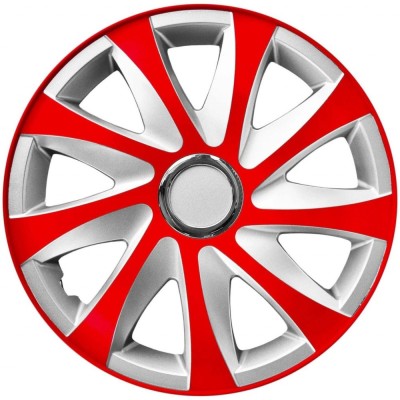 SET 4 CAPACE DRIFT EXTRA RED/SILVER R14 foto