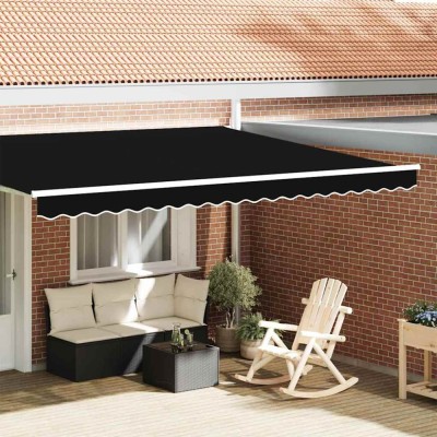 Baldachin Negru 4.3 x 0.2 m P&amp;acirc;nză foto