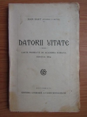 Jean Bart - Datorii uitate foto