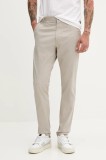 G-Star pantaloni culoarea bej, mulată, D26336-D921