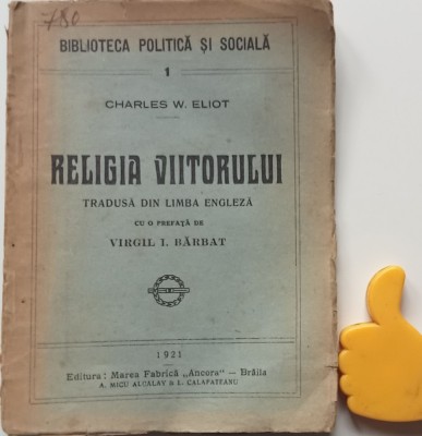 Religia viitorului Charles Eliot foto