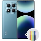 Telefon mobil Xiaomi Redmi Note 14 Pro, 8GB RAM, 256GB, 4G, Ocean Blue + Xiaomi High-capacity gel pen
