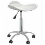Gossi scaun de salon spa, alb, piele ecologica