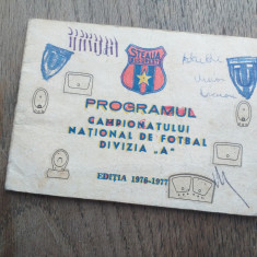 Programul campionatului Național de fotbal Divizia A , 1976 1977