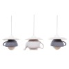 Lustra Deco Republic &bdquo;Tea time 3&rdquo; grey&amp;white cesti si ceainic ceramice