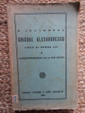 E. LOVINESCU - GRIGORE ALEXANDRESCU. VIATA SI OPERA LUI (1928)