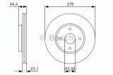 Disc frana FORD B-MAX Van (2012 - 2016) BOSCH 0 986 479 659