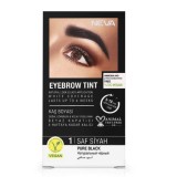 Cumpara ieftin Vopsea permanenta pentru sprancene, Negru Pur, 30ml, Neva