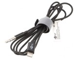 Cablu Apple Lightning la Jack 3.5mm 1m Negru
