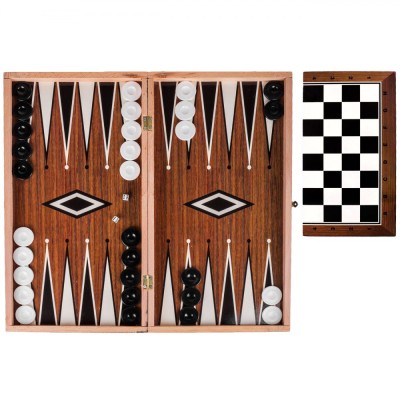 Set Joc Table șah, Lemn, Dimensiuni 47.5x50cm, Piese Negre și Albe foto