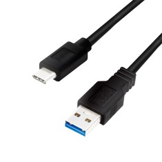 CABLU alimentare si date LOGILINK, pt. smartphone, USB 3.2, USB Type-A (T) la USB Type-C (T), 0.15m, negru, &quot;CU0166&quot; (timbru verde 0.08 lei)