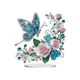 Pictură cu diamante Fluturi și flori decorative