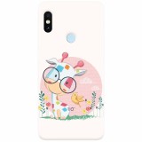 Husa silicon pentru Xiaomi Redmi S2, Baby Giraffe
