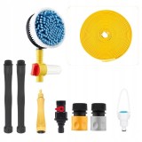Cumpara ieftin Set de Spalare Auto cu Perie Rotativa Automata, Microfibra, Furtun 500cm, Multicolor, 120x16.5x10.5cm