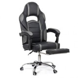 SCAUN GAMING CU SUPORT DE PICIOARE OFF 302 GRI