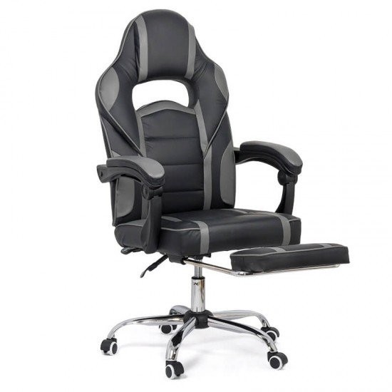 SCAUN GAMING CU SUPORT DE PICIOARE OFF 302 GRI