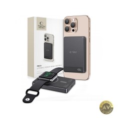Baterie Externa Wireless Tech-Protect PB33 LifeMag 5000mAh 15W FQI 1 x QI - 1 x USB-C Neagra