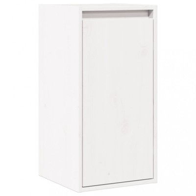 vidaXL Dulap de perete, alb, 30x30x100 cm, lemn masiv de pin 813507 foto