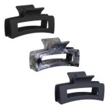 Set Clame de Par Mate Negru, Gri Marble și Antracit - 8cm, CMCLASS