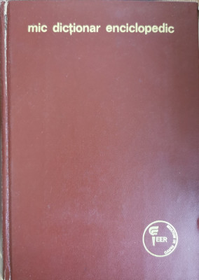 Mic dictionar enciclopedic (EER, 1972) foto