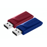 Cumpara ieftin Memorii USB 2.0 STORE N GO SLIDER 2 X 32GB 49327, 32 GB, Verbatim