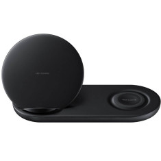 Wireless Charger Samsung Fast Charge Duo (stand+pad) EP-N6100TBEGWW (incarcator retea inclus) Negru foto