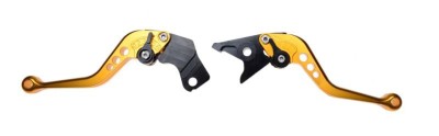 Manete ambreiaj si frana reglabile Suzuki SV650S 99-09/DL650 04-10, culoare galb... Cod Produs: MX_NEW CNC0091Y foto