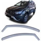 Deflector de vant, deflector de ploaie, protectie &icirc;mpotriva vantului, negru fum pentru Dacia Duster 2 SR din 17 Performance AutoTuning