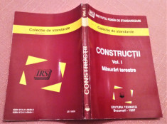 Constructii Vol. I. Colectie de standarde - Institutul Roman De Standardizare foto