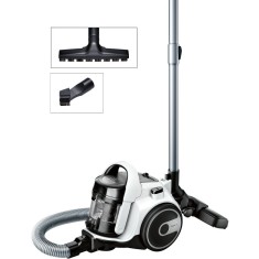 Aspirator fara sac Cleann&amp;#039;n BGS05A222, 1.5 l, tub telescopic, 2 accesorii, clasa A, alb