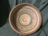 Arta si Traditie - Farfurie / Blid / Strachina / Castron de Horezu jud Valcea ceramica utilitara mijlocul sec XX !