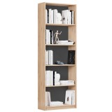 Cumpara ieftin Biblioteca Adore Modern, 5 rafturi, 64 x 182 x 26 cm