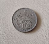 Spania - 5 pesetas (1957) - Francisco Franco - monedă s309, Europa