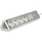 Prelungitor pentru perete/colt Brennenstuhl Estilo, 6 prize, 2xUSB, 3.1 A, cablu H05VV-F 3G1.5, 2m, Argintiu/Alb