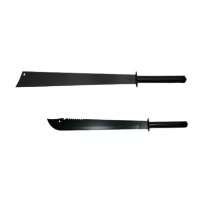 Set doua sabii vanatoare DEPOX&amp;reg;, maner metal, 81 cm/50 cm, negru, teaca inclusa foto